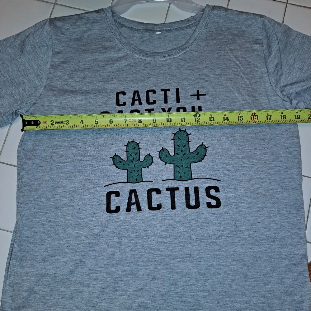 Cactus short sleeve shirt funny cacti relationship math top math plants party